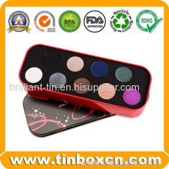 Metal Cosmetic Tin Box For Eye Shadow/Blusher/Fake Tan