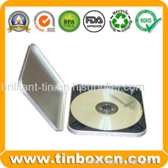 Round Metal Tin CD Case