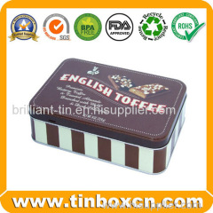 Food Packaging Cheese Biscuits Metal Tin Box