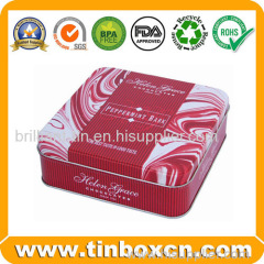 Food Packaging Cheese Biscuits Metal Tin Box