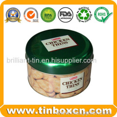 Food Packaging Cheese Biscuits Metal Tin Box