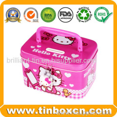 Metal tin coin bank