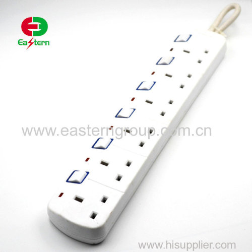 IP44 4 way UK extension lead socket with CEE plug