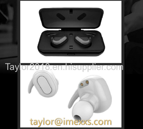 true wireless earbuds with Noise Cancelling Built-in Mic and Charging Case