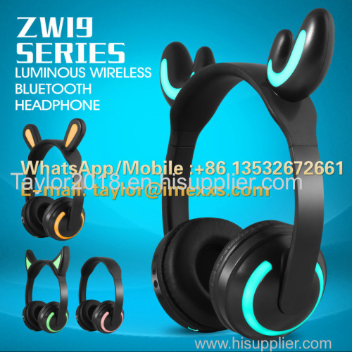 Luminous Ear Cat Bluetooth Headphone
