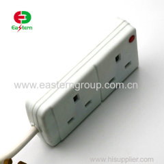 2 3 4 5 Way BS UK Extension socket with individual switch and led light