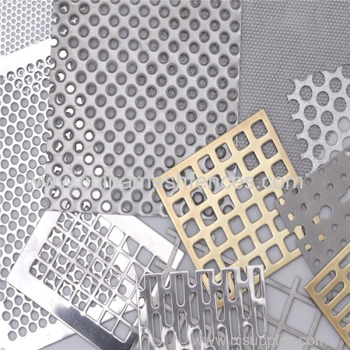 Aluminum Metal perforated panel for building facade wall panel screen fence decoration