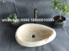 Honey Onyx Bathroom Oval vessel sink natural stone wash basin