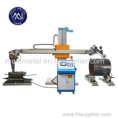 Stainless steel tank vessel polishing machine