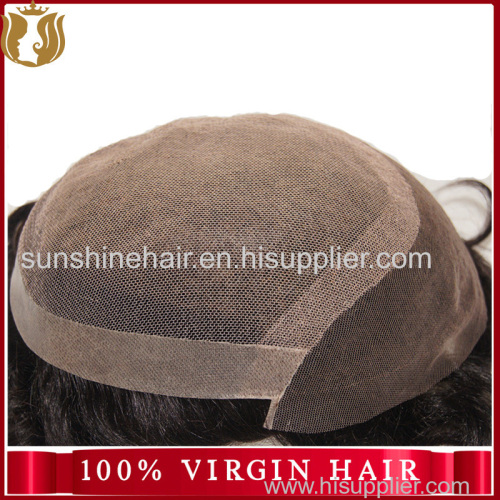 Factory Selling Monofilament Human Hair Toupee for men