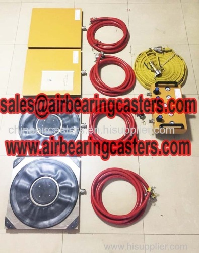 Air bearings for transporting heavy cargo sellers