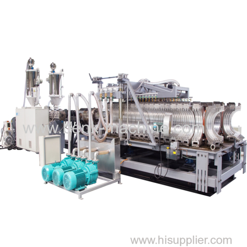 PE double wall corrugated pipe machine