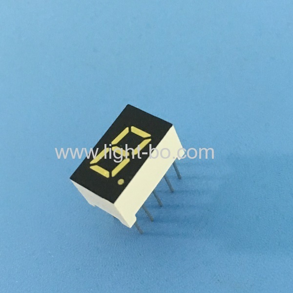 Ultra bright white 7.62mm single digit 7 segment led display common cathode