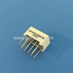 Ultra bright white 7.62mm single digit 7 segment led display common cathode