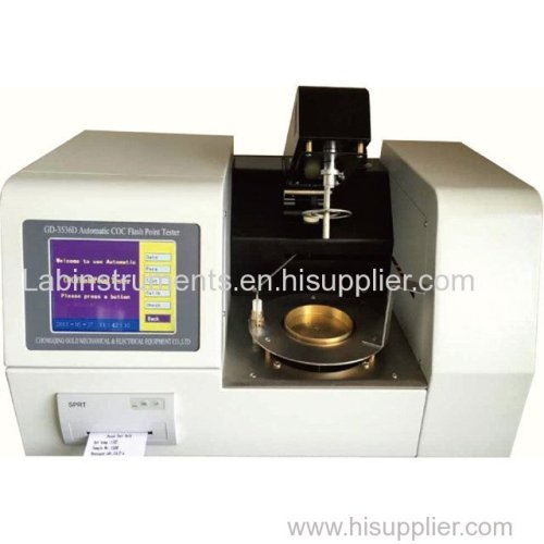 LCD Color Large Screen Display Fully-Automatic Cleveland Open Cup Flash Point & Fire Point Tester for Petroleum Products