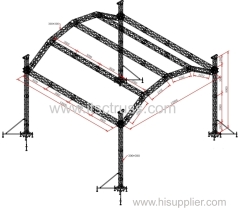 Aluminum Truss Halfmoonf Roof for Rental Business