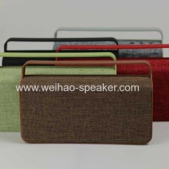 high Quality big portable speakers with stereo sound fabric material for smart mobile phone hands free