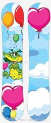 One piece custom snowboard