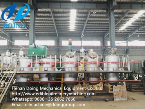 Peanut oil refining machines in the peanut oil mill plant