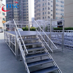 3.66x2.44m T-shape Standard mobile stages with 0.8-1.2m high for Catwalk Show