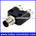 M12 Y splitter cable connector