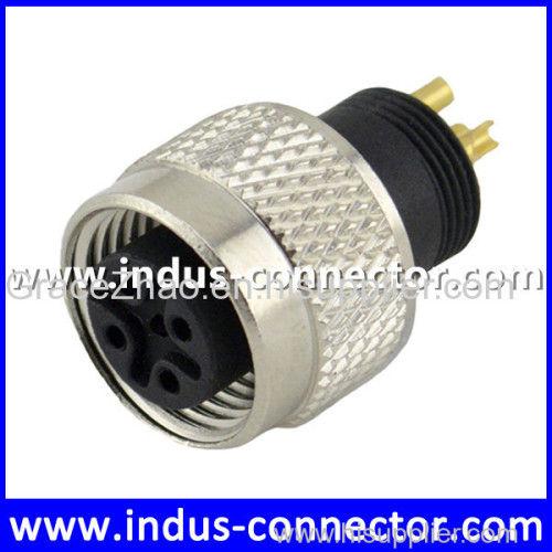 Female equivalent to binder phoenix international brand m12 3 pin female molded cable connector