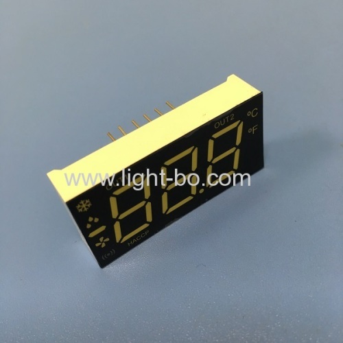 Customized Triple Digit Multicolor 7 Segment LED Display for Refrigerator control