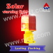 Red plastic shell safety strobe solar warning light