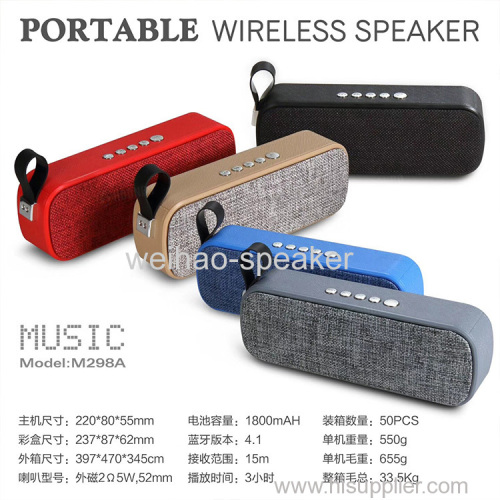 Factory Wholesale Super bass bluetooth speaker outdoor M298A