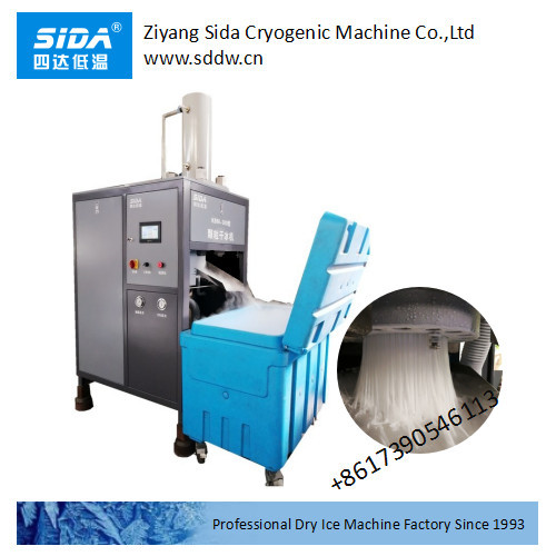 SIDA brand big dry ice pellet maker machine with vertical design 1000kg/h