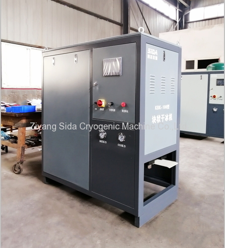 Sida 100 full auto dry ice block making machine 100~180kg/h with dry ice block conveyor