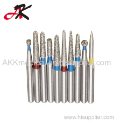 Surgical Instruments High Speed Handpiece Use Dental Diamond Bur