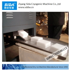 SIDA brand full auto dry ice block making machine 100~180kg/h with dry ice block conveyor