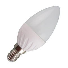 3W 4W 5W 6W LED candle bulb C37 280lm/380lm/450lm/520lm PC alu. body E14