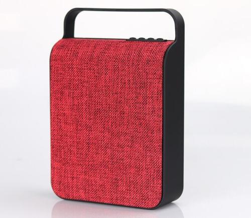 New Design Fabric Material Waterproof Portable Bluetooth Speaker 10W support USB TF Card FM Radio hands free AUX