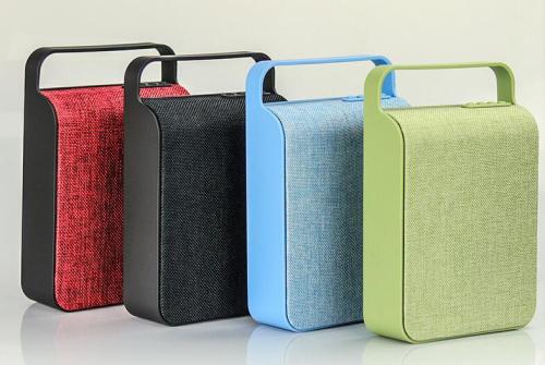 New Design Fabric Material Waterproof Portable Bluetooth Speaker 10W support USB TF Card FM Radio hands free AUX