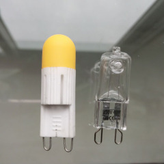 Yellow cup blue LED chip 2.2W G9 bulb