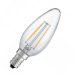 LED filement bulb 2W 200lm E14 LED candle lamp 360°