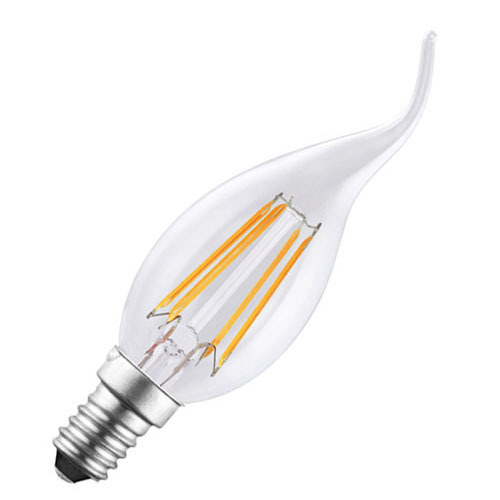 LED filement bulb 4W 400lm E14 LED candle lamp 360°