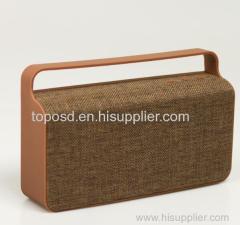 high Quality big portable speakers with stereo sound fabric material for smart mobile phone hands free