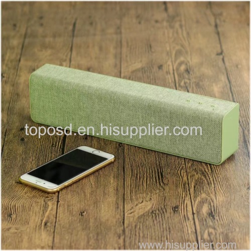 High sound Quality Rectangle Portable Wireless Bluetooth Speaker fabric material