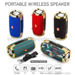 outdoor portable subwoofer wireless stereo speakers with straps MP3 music player