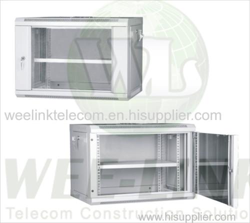 Tempered glass 4u wall mounted network cabinet