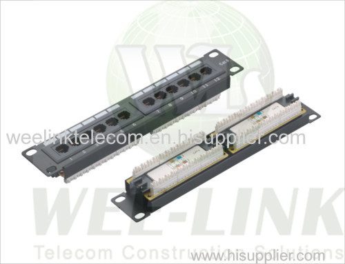 Cat5e 12port patch panel 1U