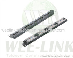 24 Port 48 Port Cat5e Cat6 Cat7 RJ11 RJ45 Patch Panel with Cable Management 1U