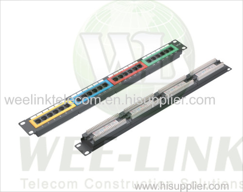 RJ45 UTP 24 ports wholesale Cat5e Patch panel