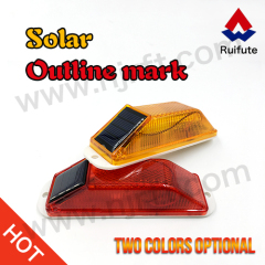 Safety strobe solar warning light