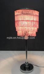 Children Table Lamp With Purple Tassel Shade