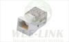 RJ45 connector Cat6 /Cat5E/Cat5 90 degree 8p8c keystone jack