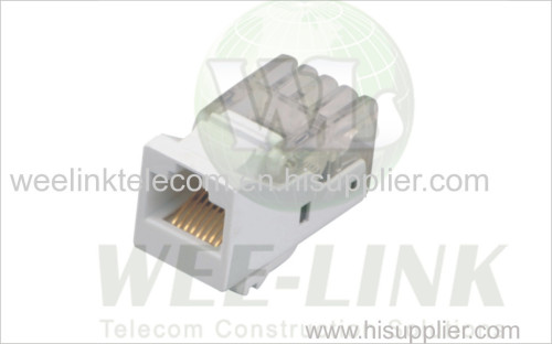 RJ45 connector Cat6 /Cat5E/Cat5 90 degree 8p8c keystone jack